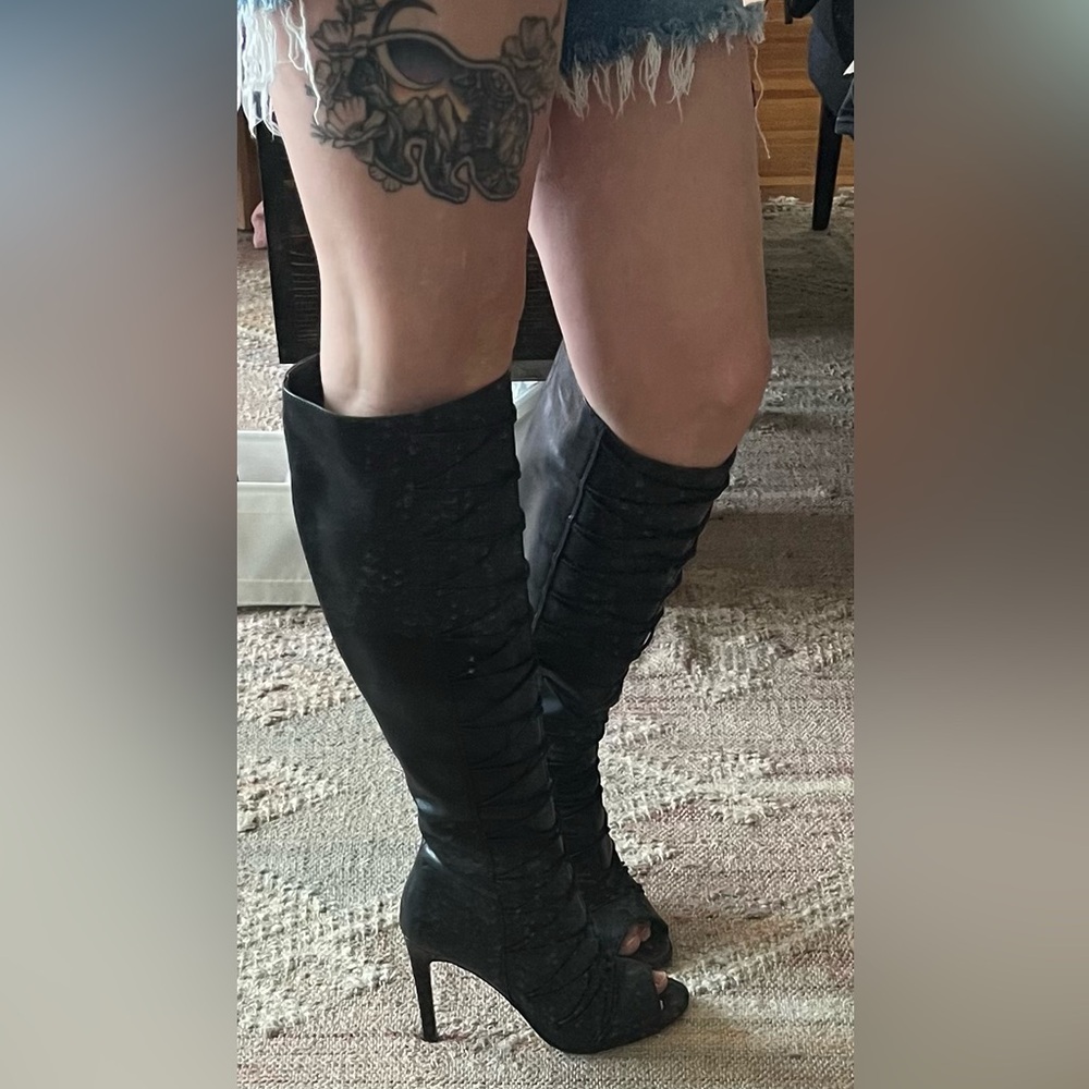 Vince Camuto Black  Knee High Boots